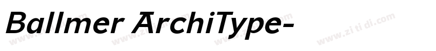 Ballmer ArchiType字体转换